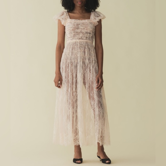 DOEN PAMELINA DRESS IN PETUNIA PINK LACE, size S, brand new, never worn. - Picture 2 of 15